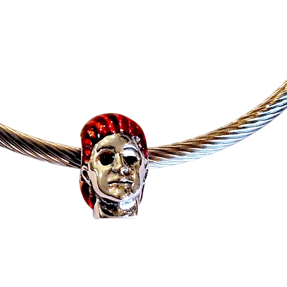 LINX DISCOUNTINUED Sterling Silver Michael Myers Halloween Scary Bracelet Charm